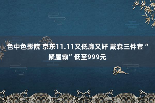 色中色影院 京东11.11又低廉又好 戴森三件套“聚屋霸”低至999元