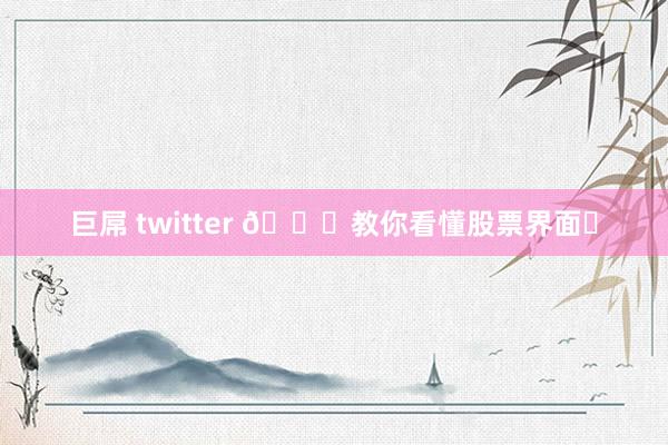 巨屌 twitter 📈教你看懂股票界面❗