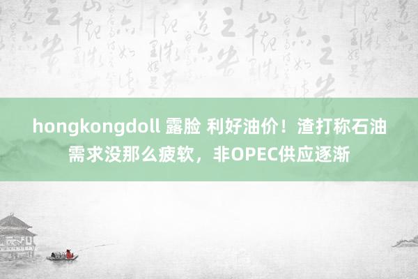 hongkongdoll 露脸 利好油价！渣打称石油需求没那么疲软，非OPEC供应逐渐