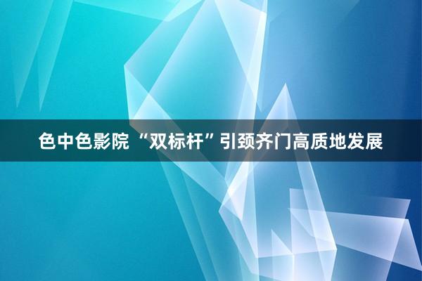 色中色影院 “双标杆”引颈齐门高质地发展