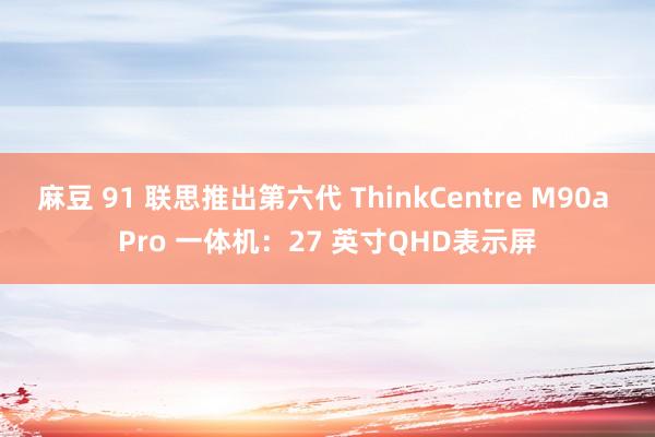 麻豆 91 联思推出第六代 ThinkCentre M90a Pro 一体机：27 英寸QHD表示屏